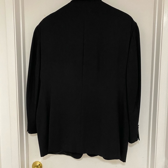 Joseph Abboud 3 Button Black Sports Coat 48R - Picture 7 of 8